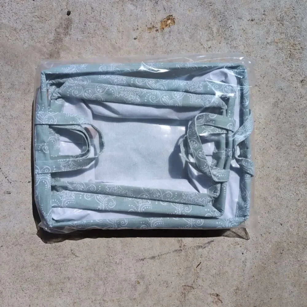 Summer & Rose Brylin Basket Trio Green Paisley 3 Pieces